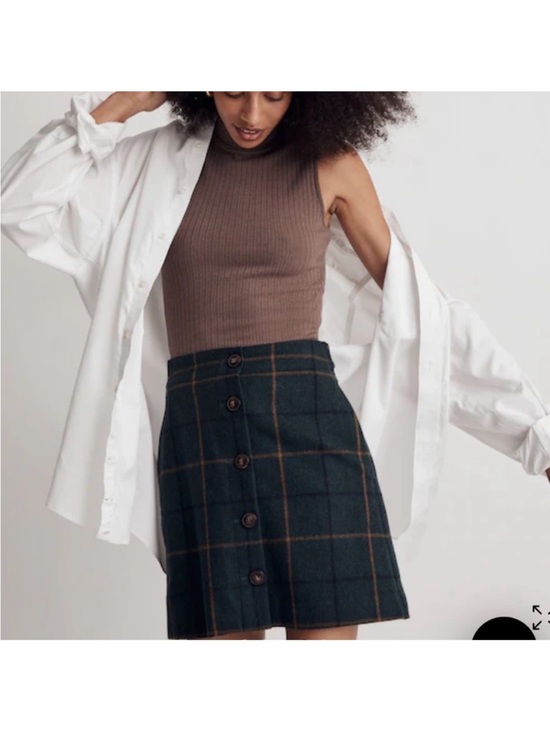 Madewell Dresses & Skirts - Madewell Tartan Plaid Wool Blend Mini Skirt